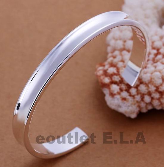 SEXY 7MM WIDE SILVER CUFF BANGLE